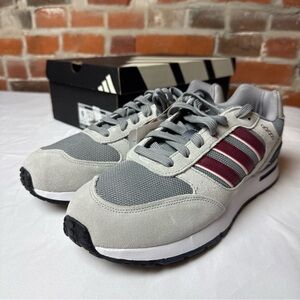 Adidas Gray and Maroon Sneakers